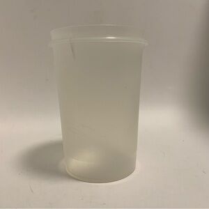 VTG Vintage Round Sheer Tupperware Cannister NO LID Handolier Replacement